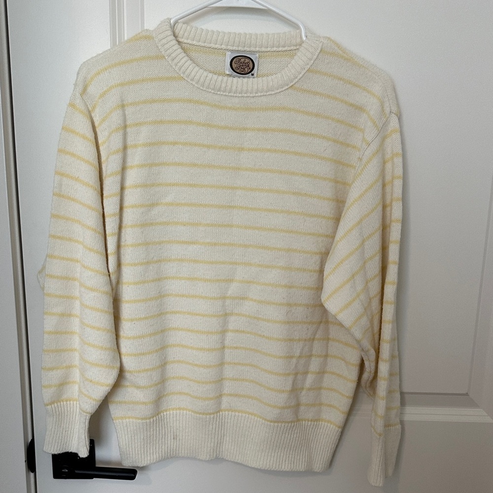 Yellow striped sweater